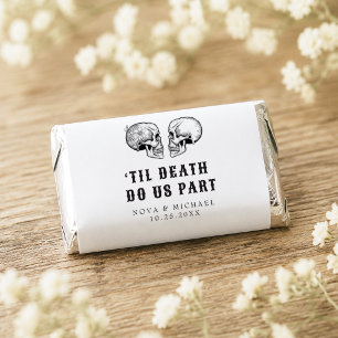 NOVA Gothic Floral Skull Til Death Wedding Hershey's Miniatures