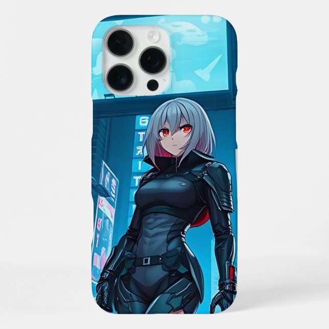 Nova Kuro Cyber Anime Iphone 16 Pro Max case (Back)