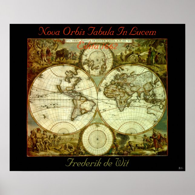 NOVA ORBIS TABULA IN LUCEM EDITA 1662 POSTER (Front)