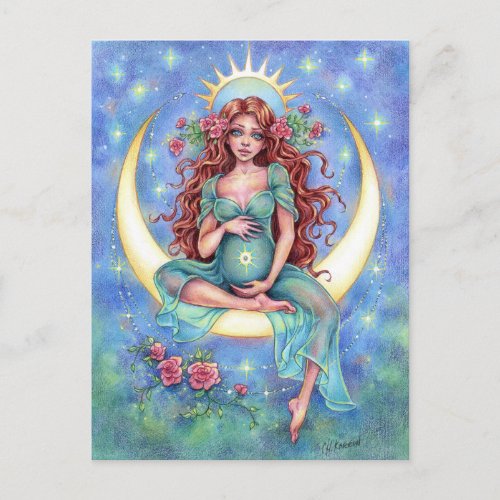 Nova Postcard New Baby Moon Mother