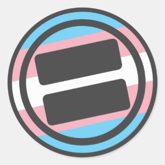 NOVA Pride Transgender Logo - Round Classic Round Sticker