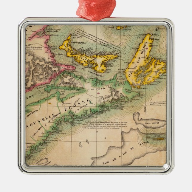 Nova Scotia and New Brunswick 44 Metal Ornament (Front)