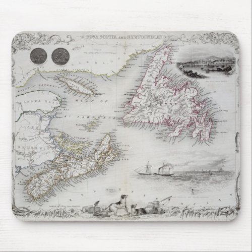 Nova Scotia and Newfoundland from a Series of Wor Mouse Pad