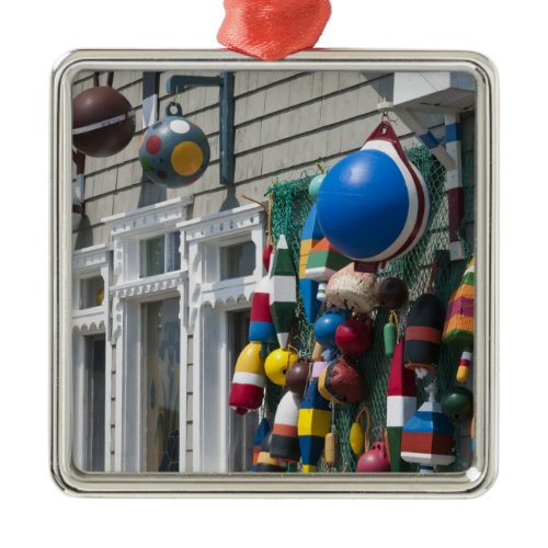 Nova Scotia, Canada. Buoy shop in  Blue Rocks in Metal Ornament