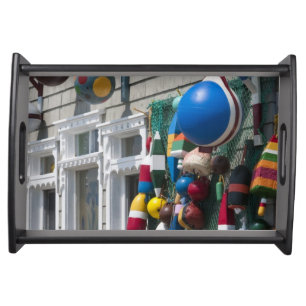 Nova Scotia, Canada. Buoy shop in Blue Rocks in Serving Tray