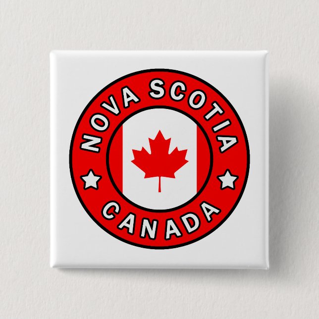 Nova Scotia Canada Button (Front)