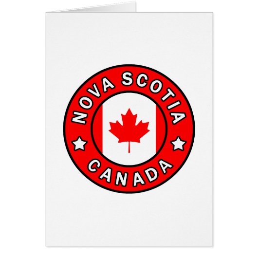 Nova Scotia Canada Cards (Front)