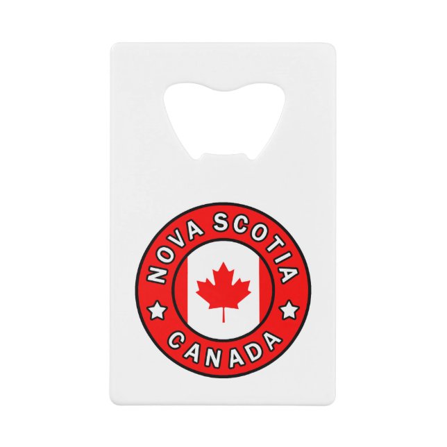 Nova Scotia Canada Credit Card Bottle Opener (Front)