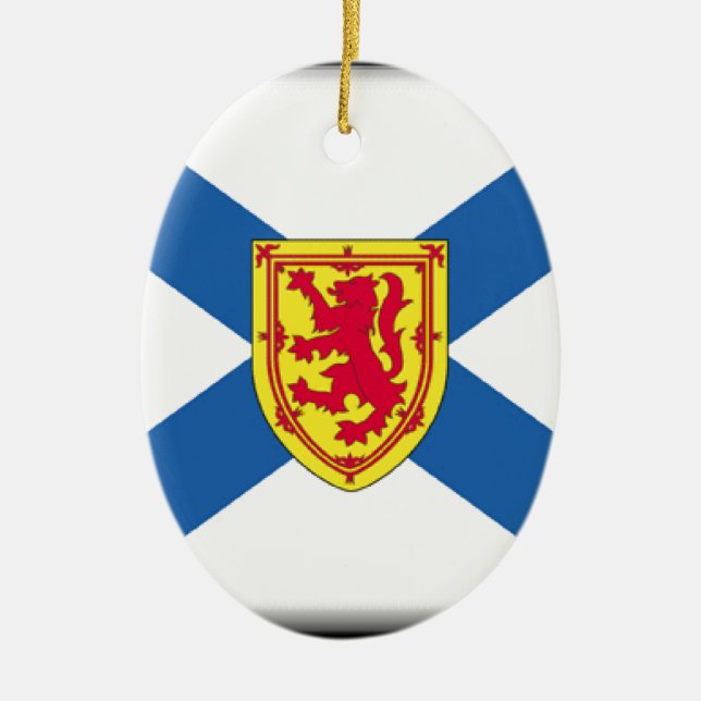 Nova Scotia (Canada) Flag Ceramic Ornament (Front)