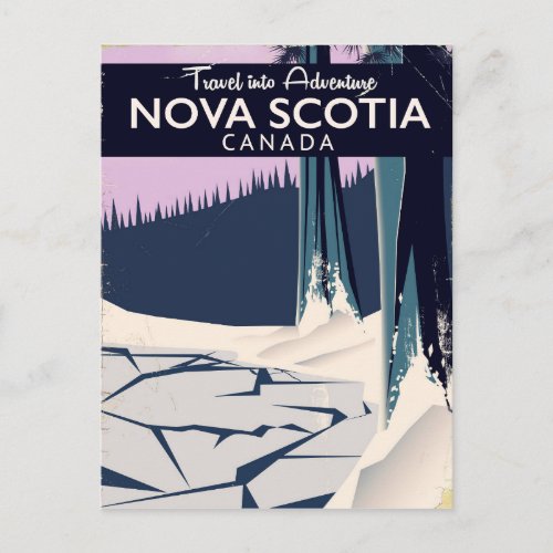 Nova Scotia Canada holiday travel poster