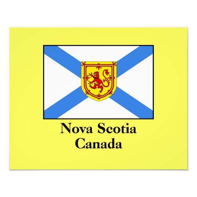 Nova Scotia Canada, labeled, Photo Print (Front)