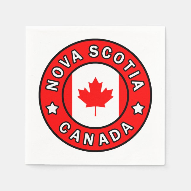 Nova Scotia Canada Paper Napkins (Front)