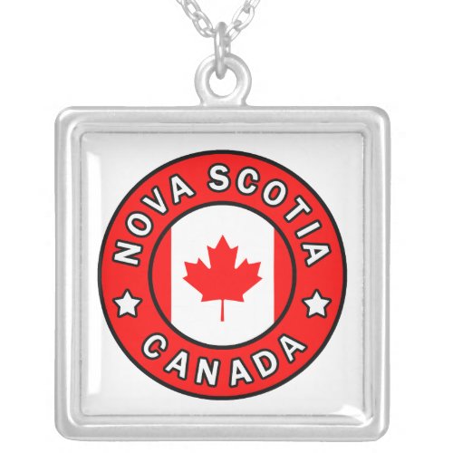 Nova Scotia Canada Silver Plated Necklace