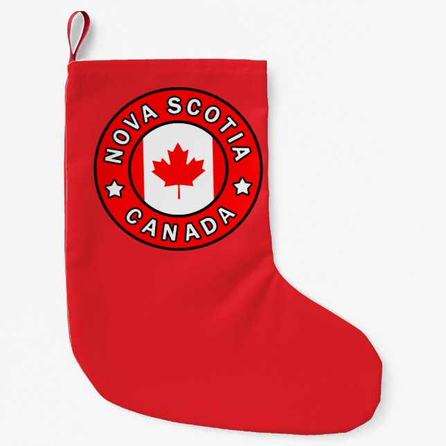 Nova Scotia Canada Small Christmas Stocking (Front)