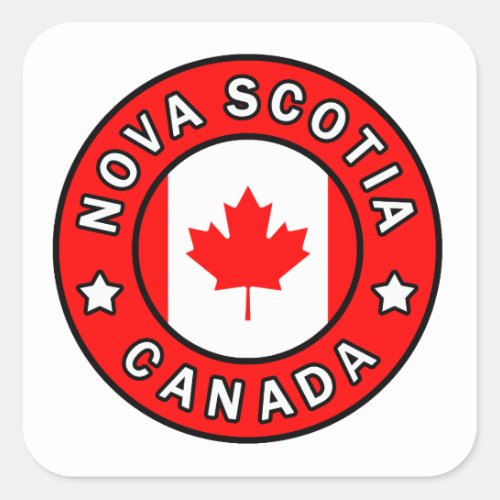 Nova Scotia Canada Square Sticker