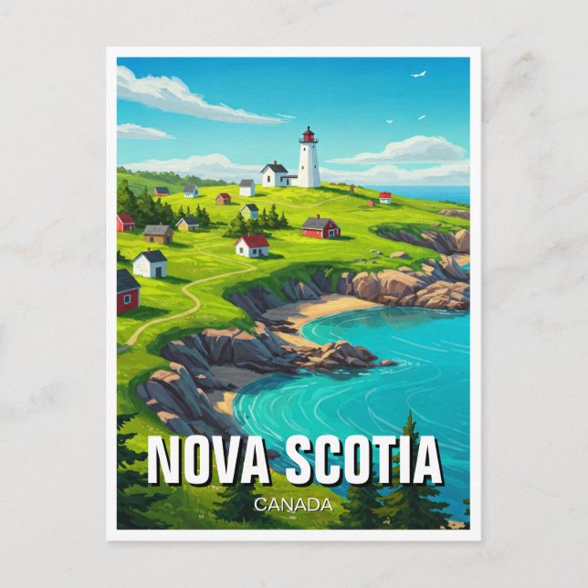 Nova Scotia Canada Travel Postcard (Front)