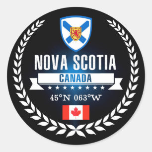 Nova Scotia Classic Round Sticker