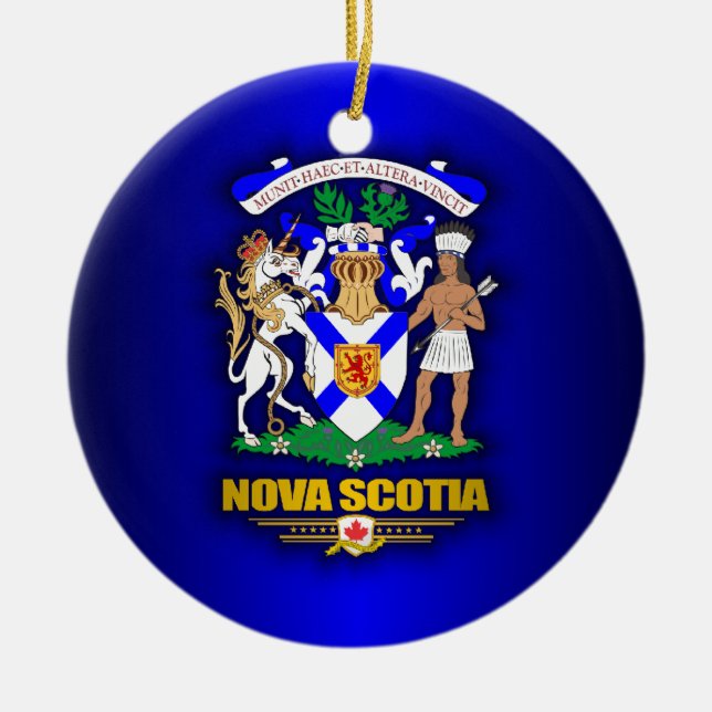 Nova Scotia COA Ceramic Ornament (Front)