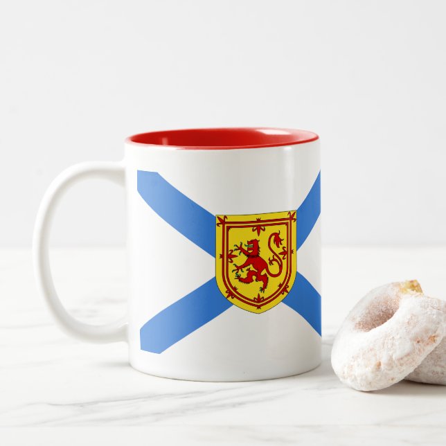 Nova Scotia Coffee tea cup mug (With Donut)