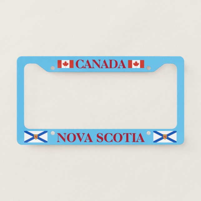 Nova Scotia Customizable License Frame (Front)