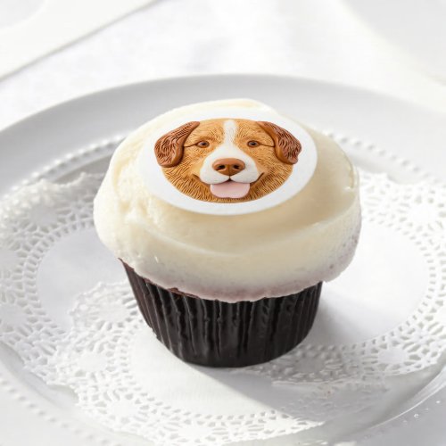 Nova Scotia Duck Toller Dog 3D Inspired Edible Frosting Rounds