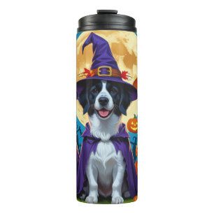 Nova Scotia Duck Toller Pumpkin Halloween Funny Thermal Tumbler