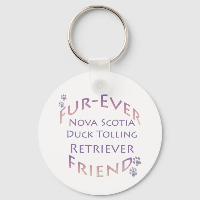 Nova Scotia Duck Tolling Furever Keychain (Front)