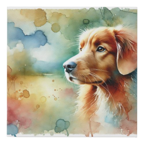 Nova Scotia Duck Tolling Retriever 080724AREF120 _ Faux Canvas Print