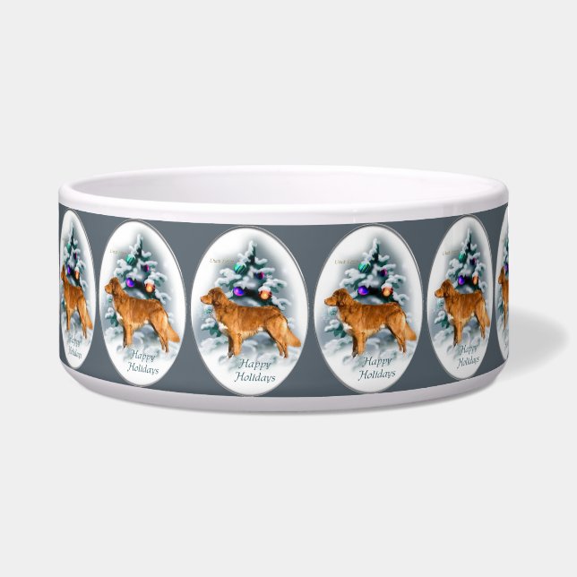 Nova Scotia Duck Tolling Retriever Christmas  Bowl (Front)