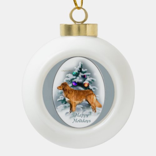 Nova Scotia Duck Tolling Retriever Christmas Ceramic Ball Christmas Ornament