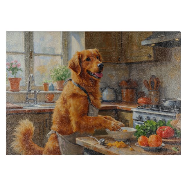 Nova Scotia Duck Tolling Retriever Cooking  Cutting Board (Front)