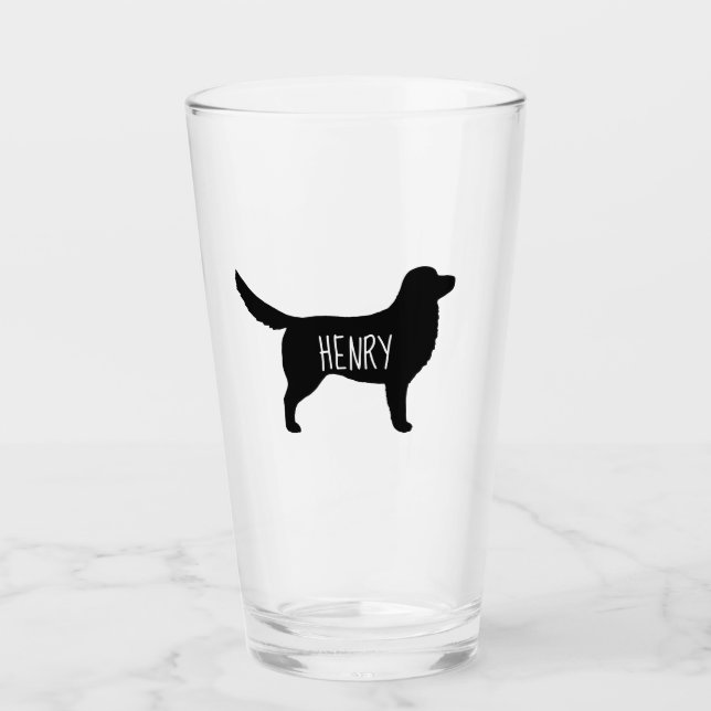 Nova Scotia Duck Tolling Retriever Custom Toller Glass (Front)