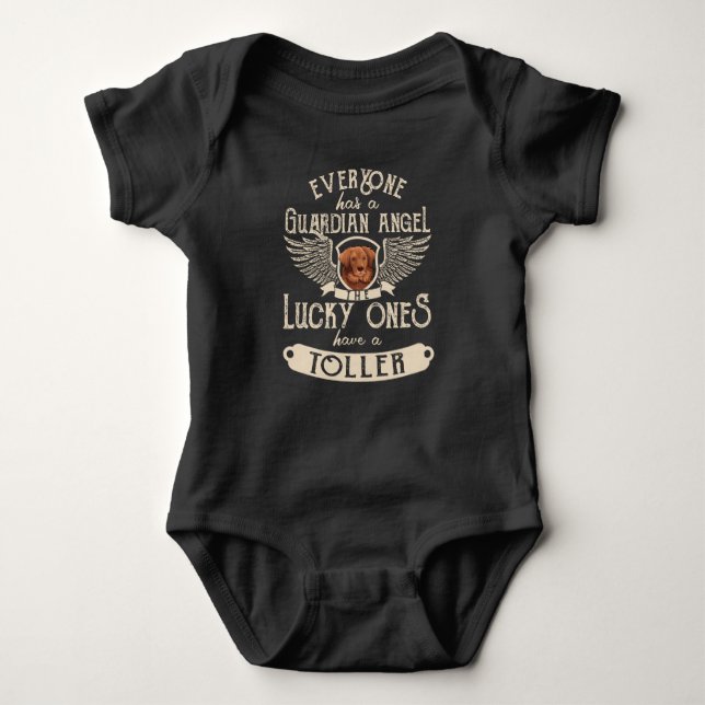 Nova Scotia Duck Tolling Retriever Dog Baby Bodysuit (Front)