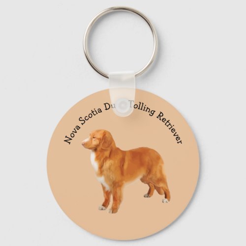 Nova Scotia Duck Tolling Retriever Dog Breed Keychain