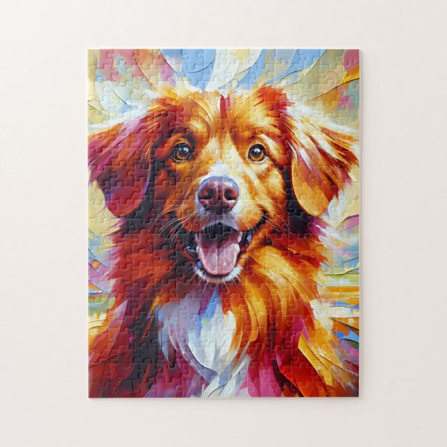 Nova Scotia Duck Tolling Retriever Dog Jigsaw Puzzle (Vertical)