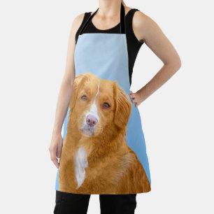 Nova Scotia Duck Tolling Retriever Dog Painting Apron