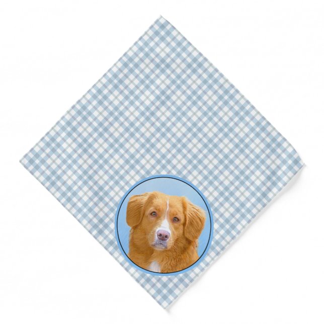 Nova Scotia Duck Tolling Retriever Dog Painting Bandana (Front)