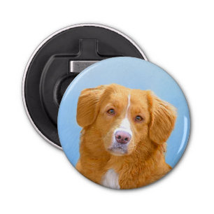 Nova Scotia Duck Tolling Retriever Dog Painting Bottle Opener