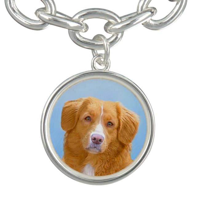 Nova Scotia Duck Tolling Retriever Dog Painting Bracelet (Design)