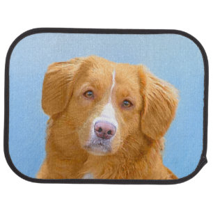 Nova Scotia Duck Tolling Retriever Dog Painting Car Mat