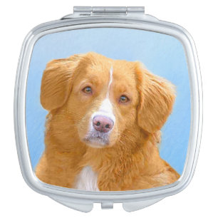 Nova Scotia Duck Tolling Retriever Dog Painting Compact Mirror