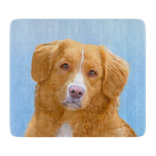 Nova Scotia Duck Tolling Retriever Dog Painting Cutting Board