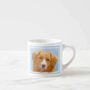 Nova Scotia Duck Tolling Retriever Dog Painting Espresso Cup