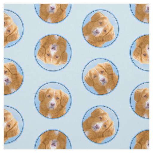 Nova Scotia Duck Tolling Retriever Dog Painting Fabric