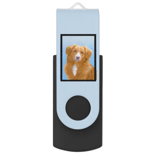 Nova Scotia Duck Tolling Retriever Dog Painting Flash Drive