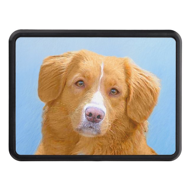 Nova Scotia Duck Tolling Retriever Dog Painting Hitch Cover (Front)