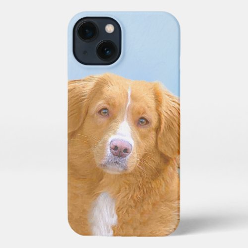 Nova Scotia Duck Tolling Retriever Dog Painting iPhone 13 Case