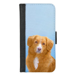 Nova Scotia Duck Tolling Retriever Dog Painting iPhone 8/7 Wallet Case