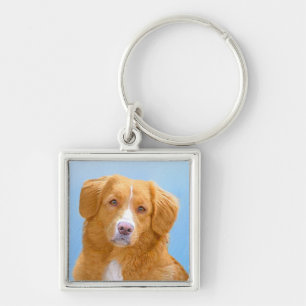 Nova Scotia Duck Tolling Retriever Dog Painting Keychain