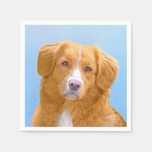 Nova Scotia Duck Tolling Retriever Dog Painting Napkins